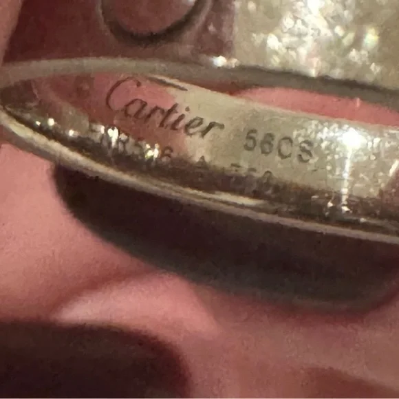 Cartier Thin Love Ring in White Gold - Picture 5 of 5